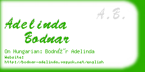 adelinda bodnar business card